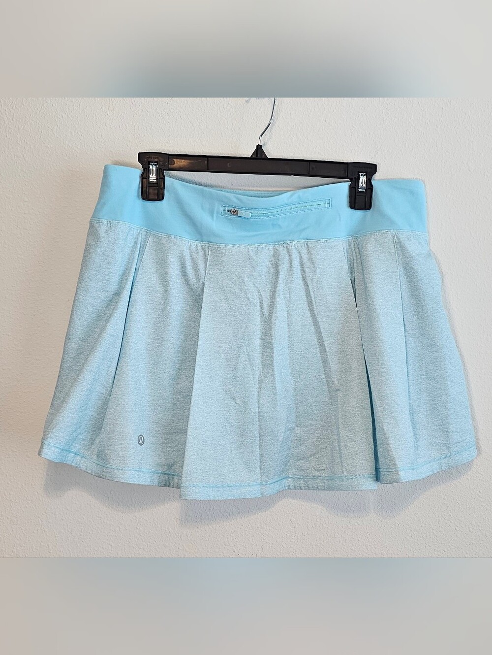 Lululemon Pace Rival Skirt (Tall) *No Panels.  Multi Icing Blue 10T